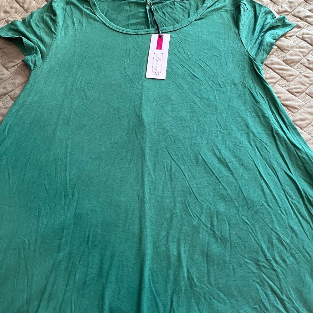 FANG Teal Short Sleeve Women's Top